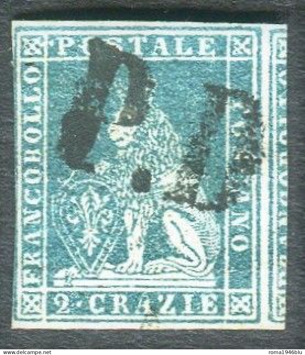 TOSCANA 1857 2 CRAZIE AZZURRO USATO F.TO DIENA - Toskana