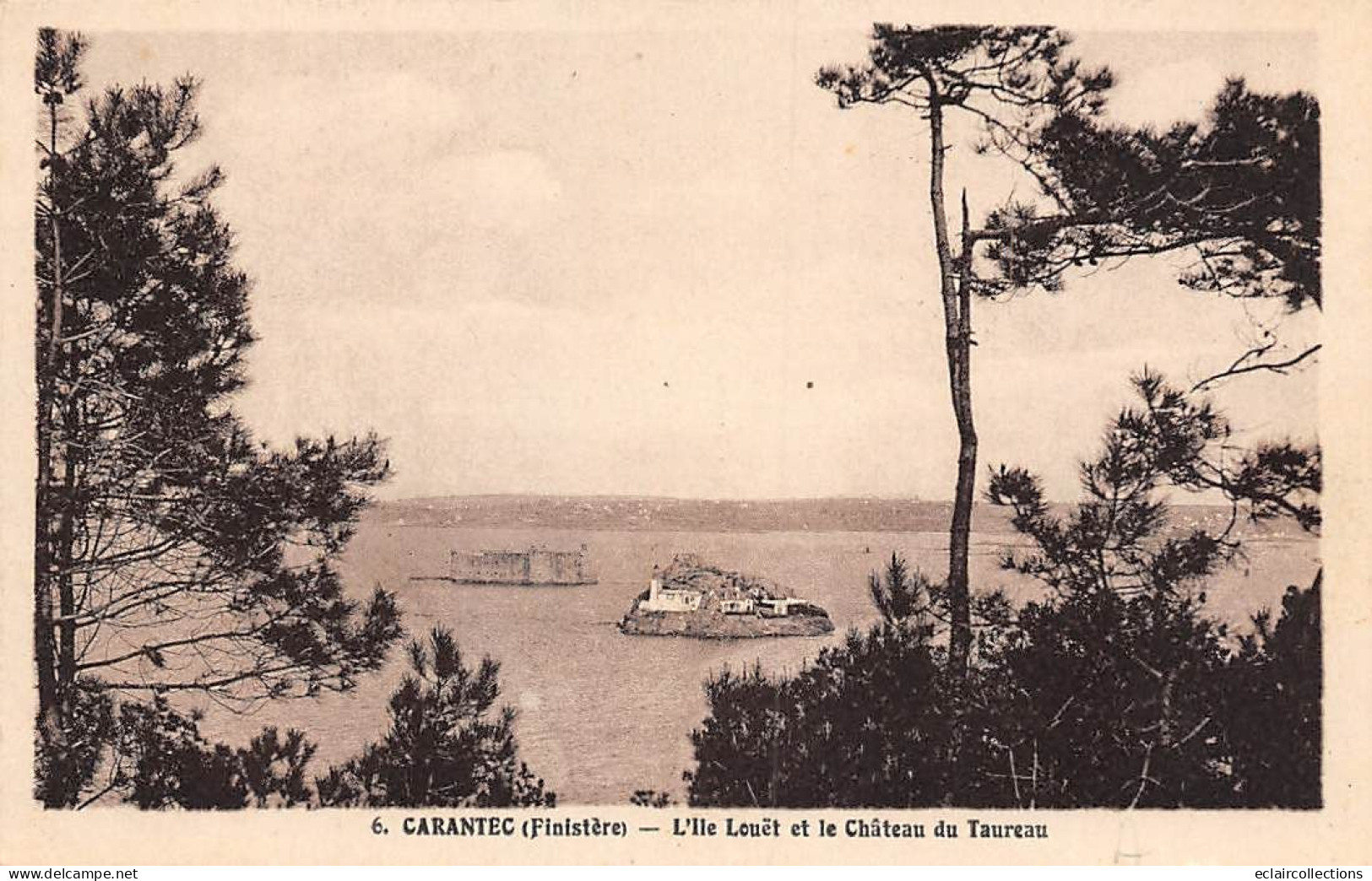 Carantec         29          Ile  Louët Et Château Du Taureau     N° 5   (voir Scan) - Carantec