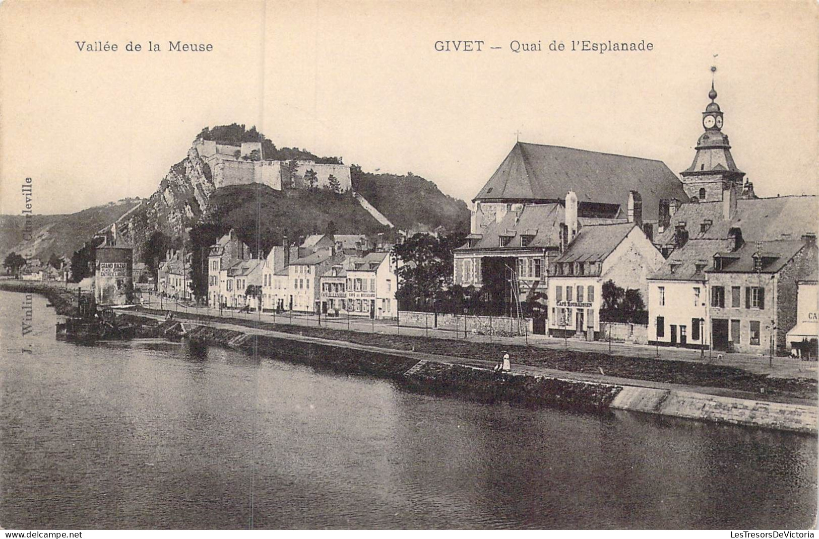 FRANCE - 08 - Givet - Quai De L'Esplanade - Vallée De La Meuse - Carte Postale Ancienne - Givet