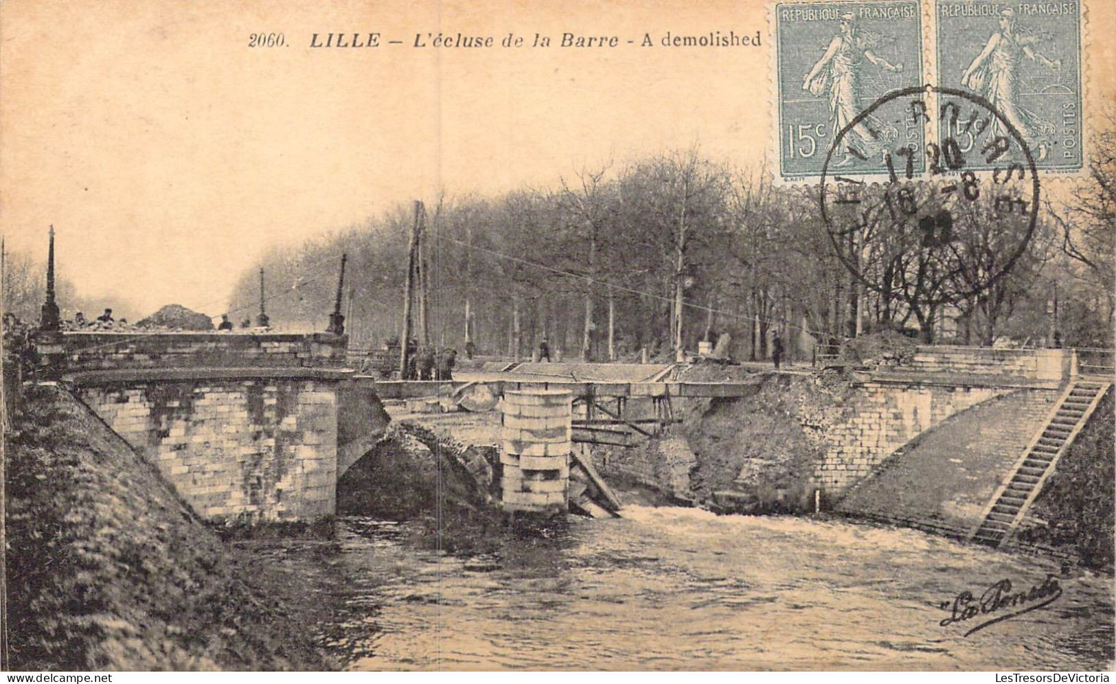 FRANCE - 59 - Lille - L'Ecluse De La Barre - A Demolished - Carte Postale Ancienne - Lille