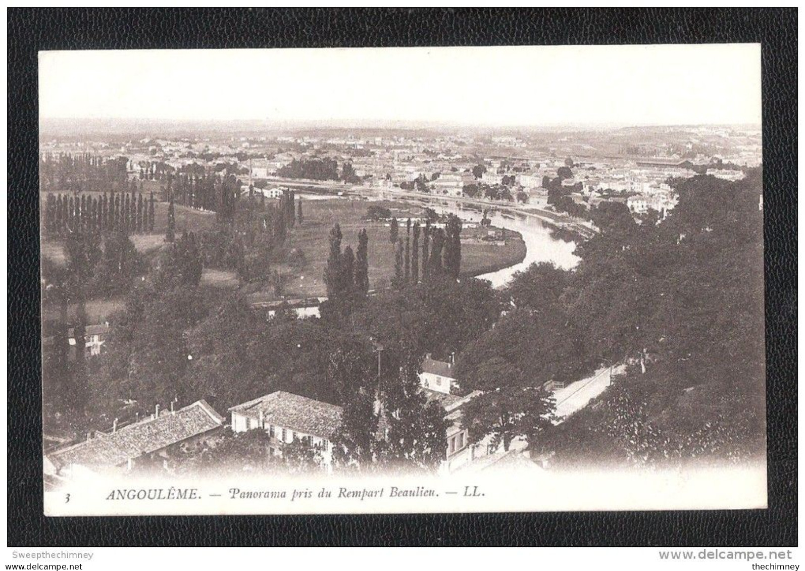 CPA Dépt 16 Angoulème PANORAMA Prise Du Rempar Beaulieu Dos Simple - Angouleme