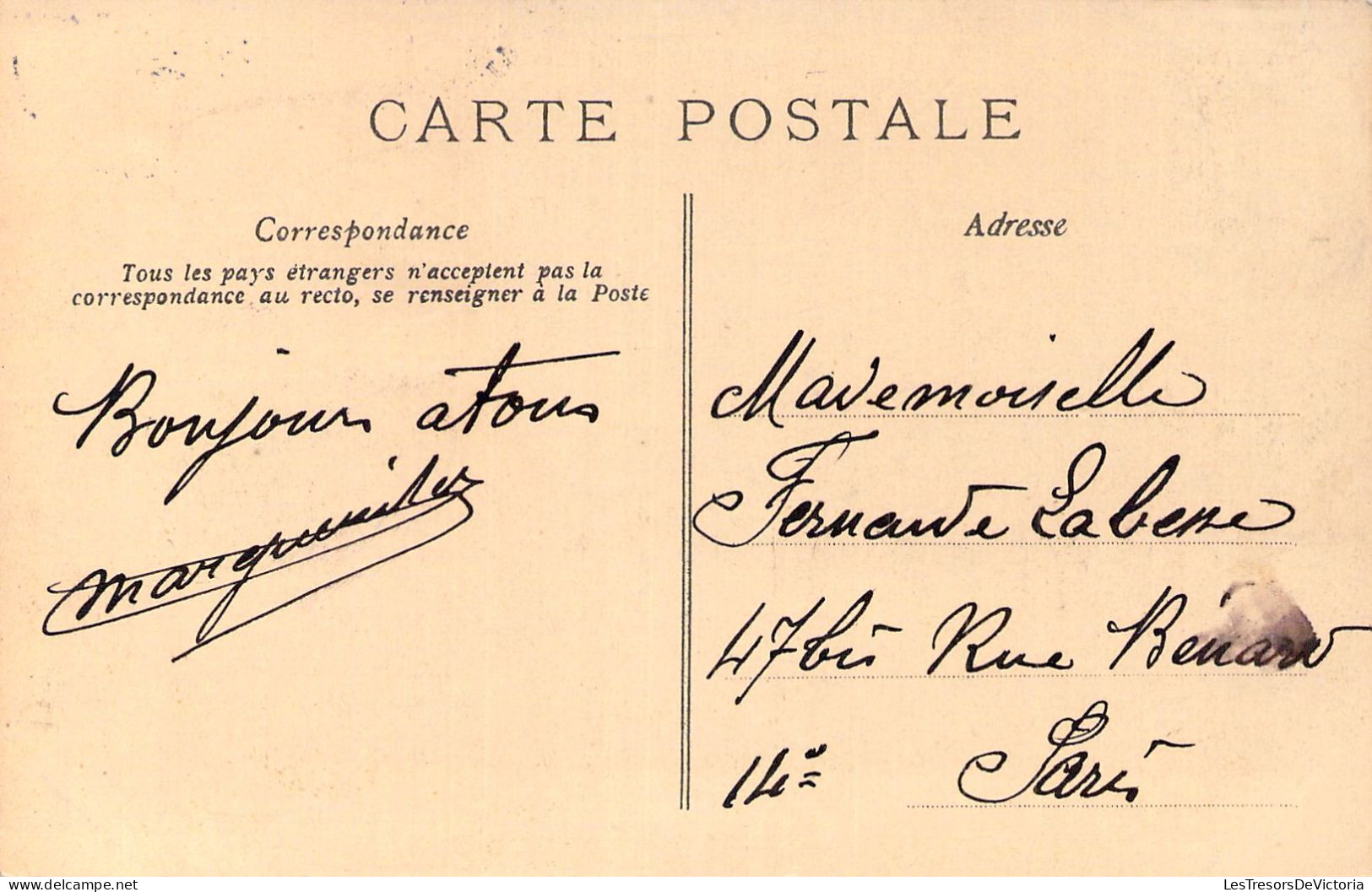 FOLKLORE - Bourrée D'Auvergne - Carte Postale Ancienne - Musica