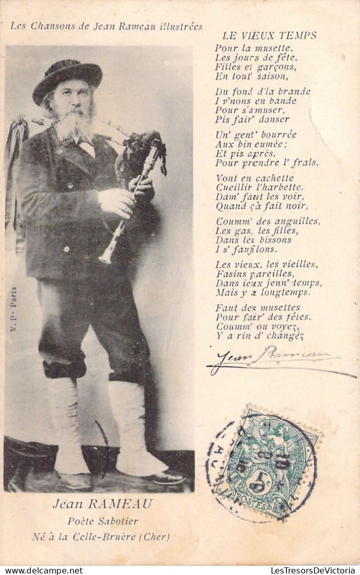 FOLKLORE - Les Chansons De Jean Rameau - Le Vieux Temps - Carte Postale Ancienne - Musica