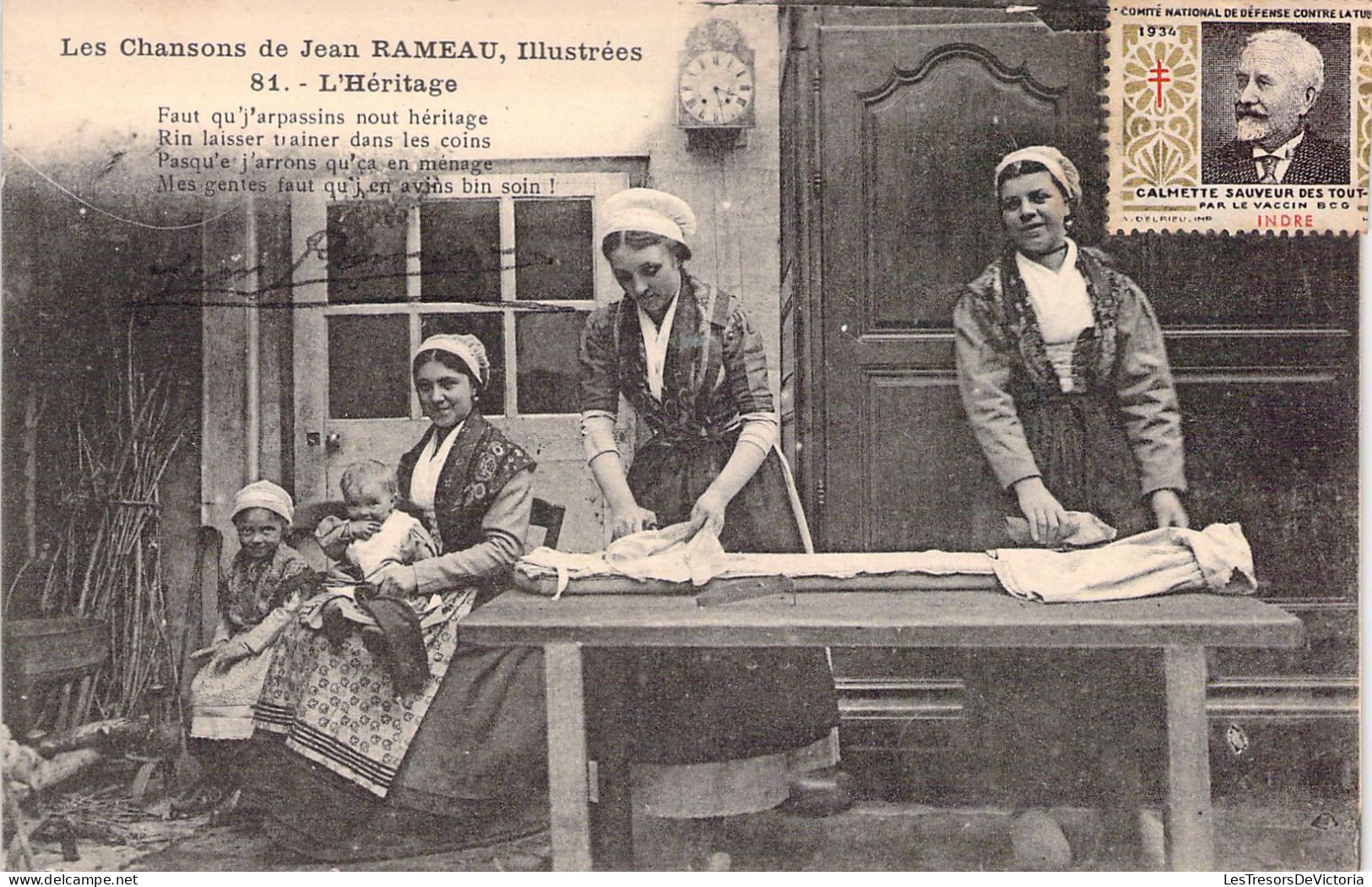 FOLKLORE - Les Chansons De Jean Rameau - L'Héritage - Carte Postale Ancienne - Muziek