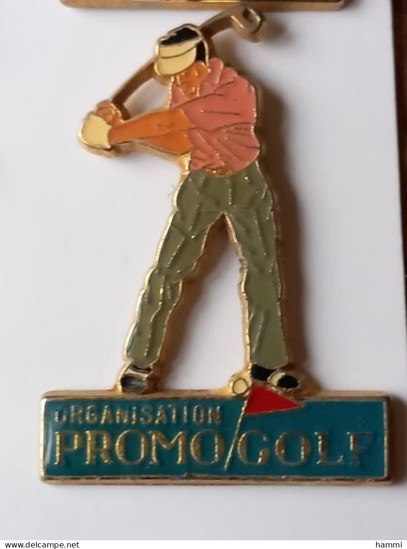 YY117 Pin's Golf Organisation Promo Golf Signé CORNER COINDEROUX Achat Immédiat - Golf