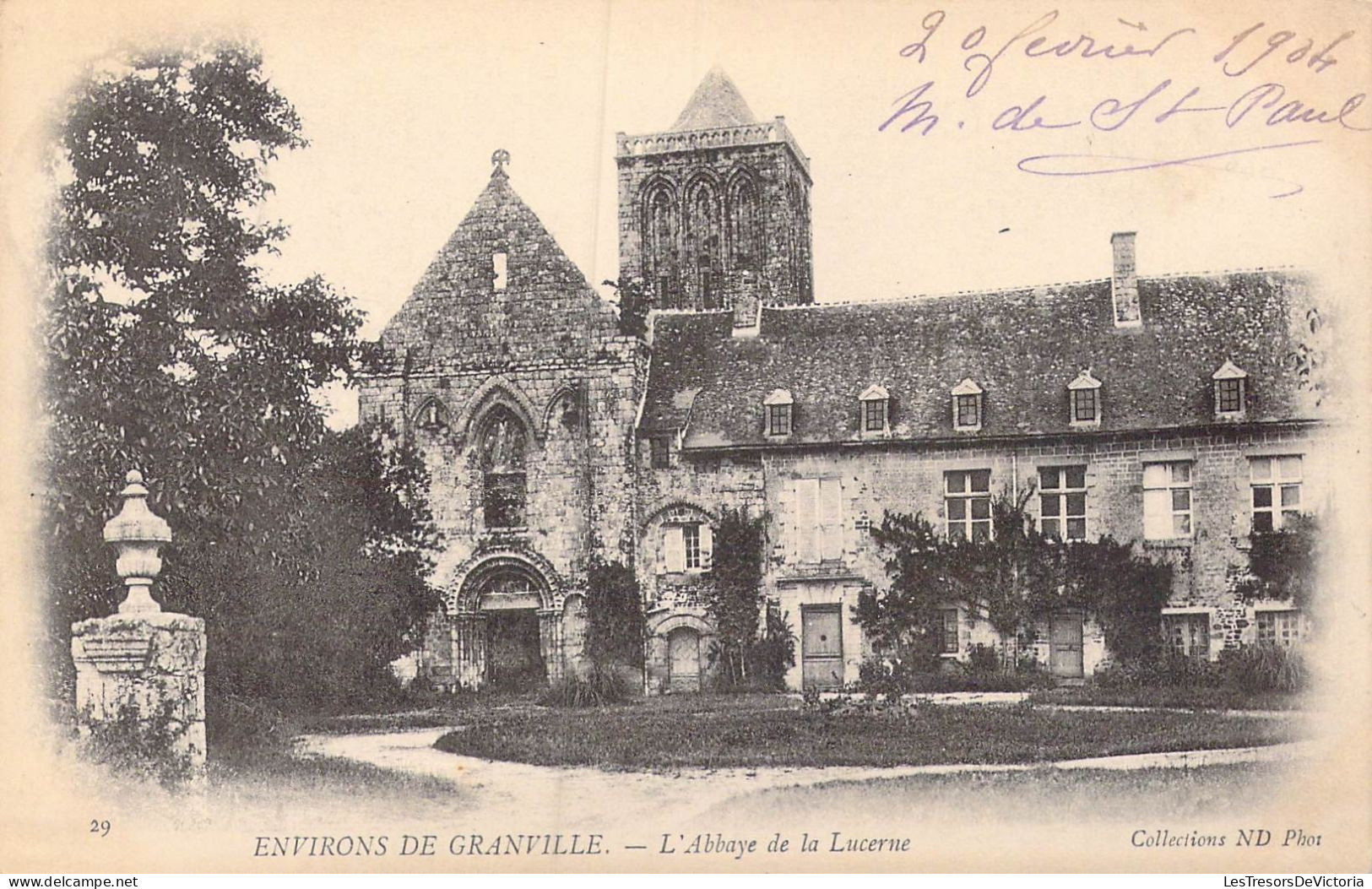 FRANCE - 50 - Environs De Granville - L'Abbaye De La Lucerne - Carte Postale Ancienne - Granville