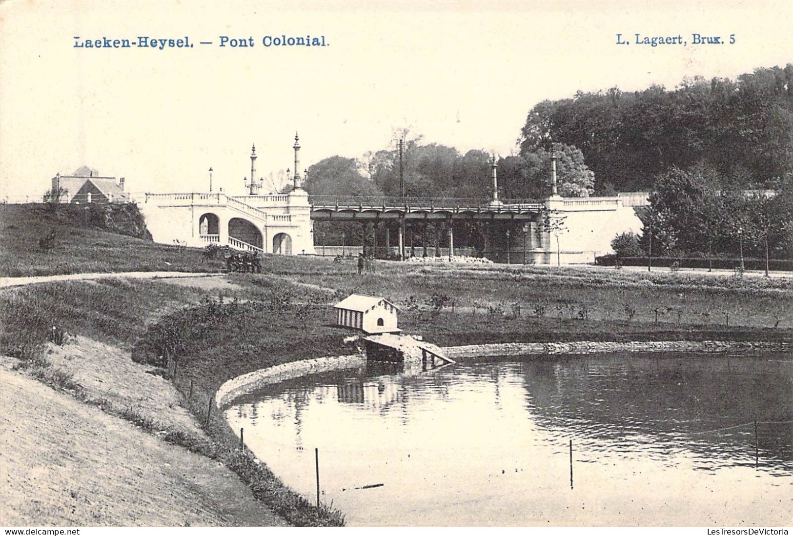 BELGIQUE - LAEKEN - Vieux Heysel - Pont Colonial - Carte Postale Ancienne - Laeken