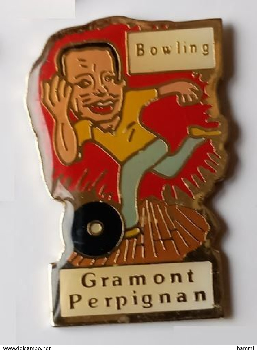 YY125 Pin's Bowling Gramont Perpignan Achat Immédiat - Bowling