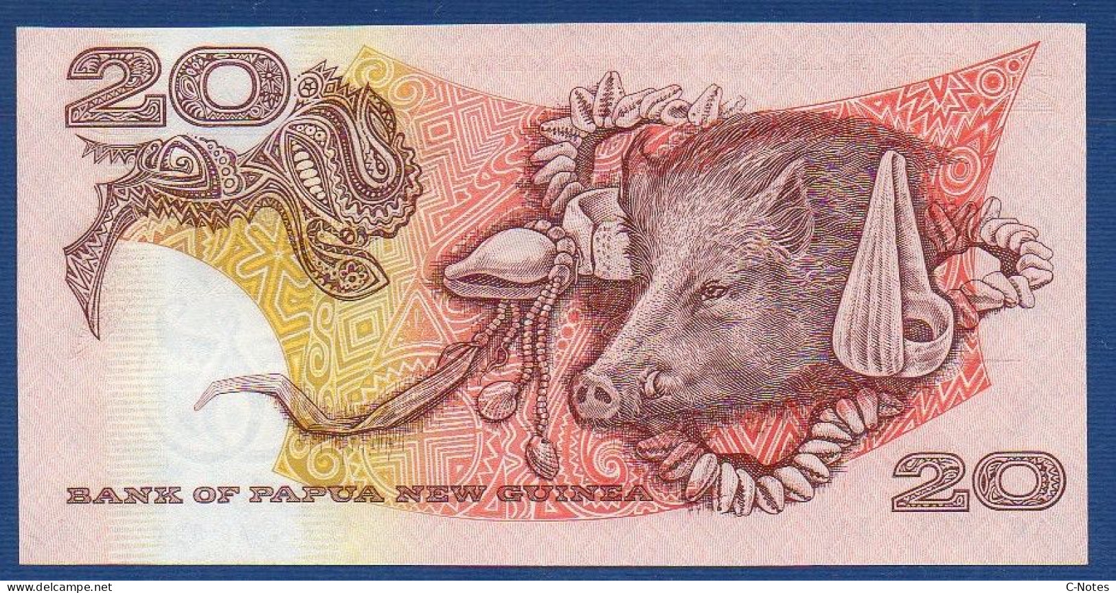 PAPUA NEW GUINEA - P.24 – 20 KINA ND (2000) UNC, Serie AG00040138 -Silver Jubilee Papua New Guinea" Commemorative Issue - Papouasie-Nouvelle-Guinée