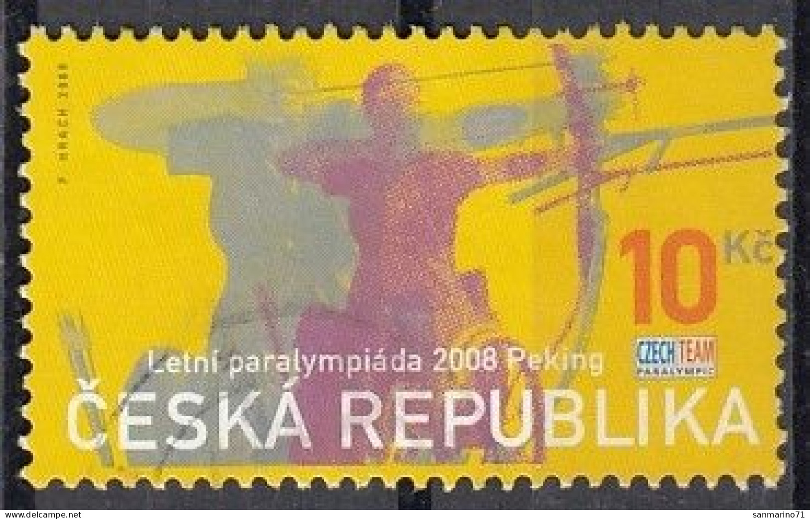 CZECH REPUBLIC 569,used,falc Hinged - Oblitérés