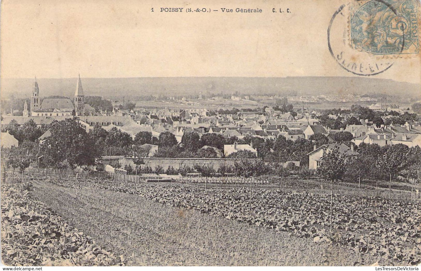 FRANCE - 78 - POISSY - Vue Générale - Carte Postale Ancienne - Poissy