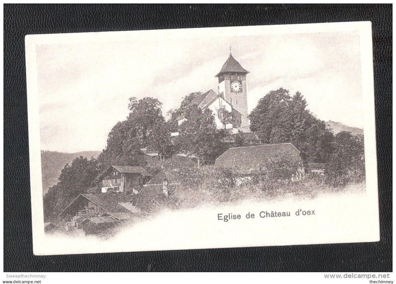 CPA Canton De Vaud Château D'oex L'église DOS NON DIVISE - Sonstige & Ohne Zuordnung