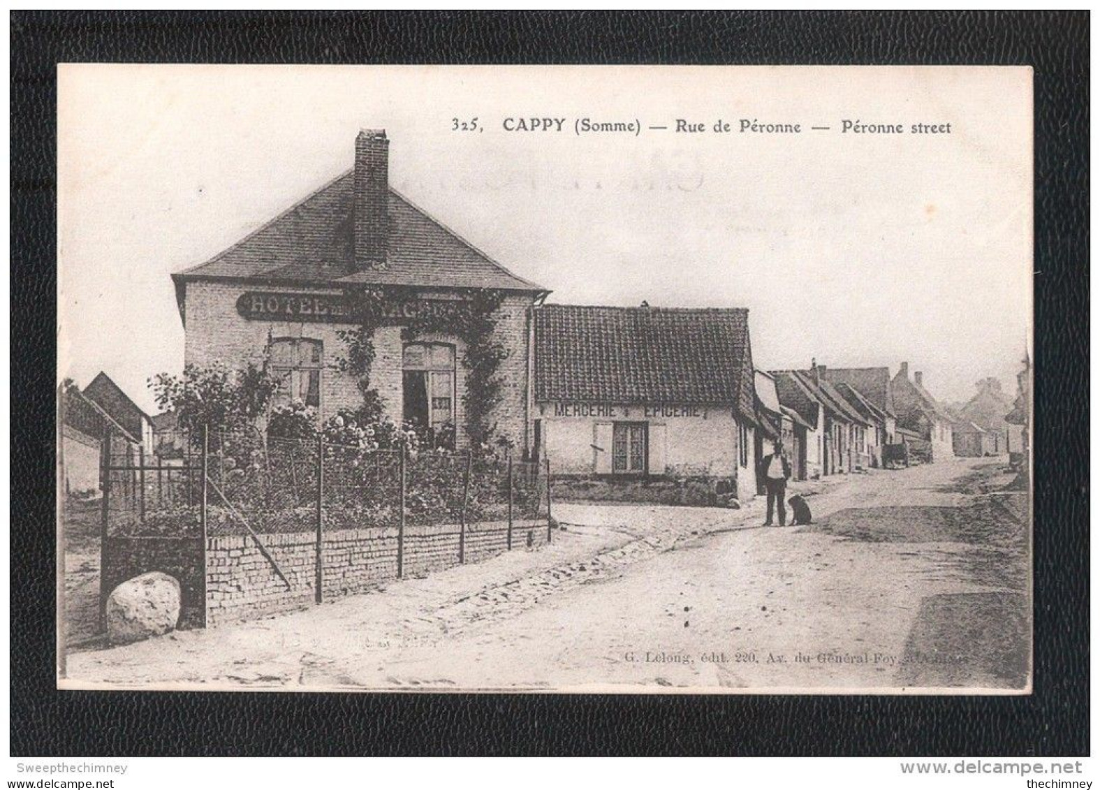 CPA 80 * CAPPY - LA RUE DE PERONNE UNUSED - Moreuil