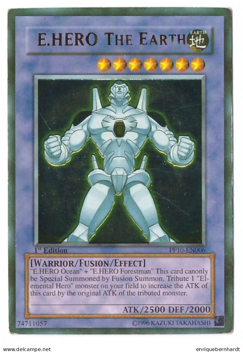 YU-GI-OH! • E-HERO - THE EARTH • PP10-EN006 • ATK/2500 DEF/2000 - Yu-Gi-Oh