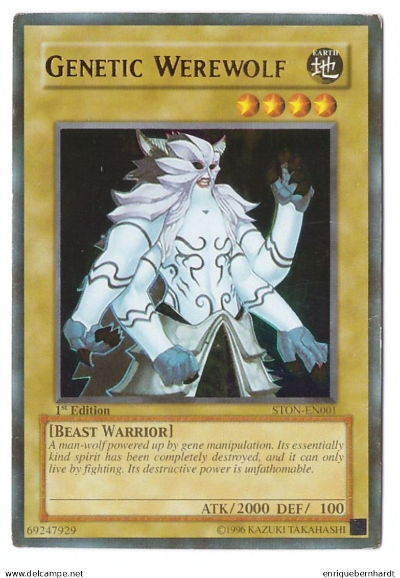 YU-GI-OH! • GENETIC WEREWOLF • STON-EN001 • ATK/2000 DEF/100 - Yu-Gi-Oh