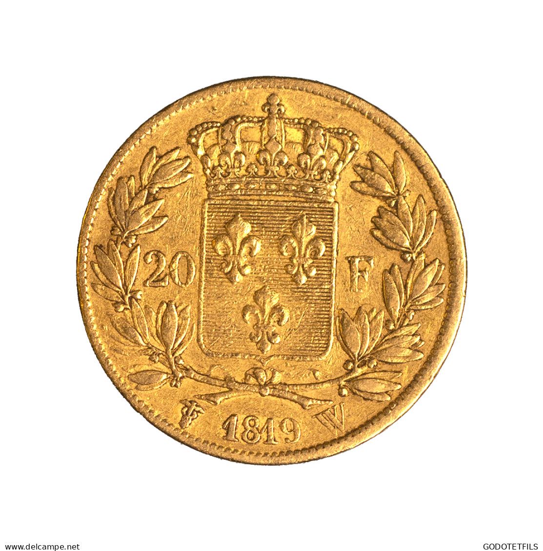 Louis XVIII-20 Francs 1819 Lille - 20 Francs (oro)