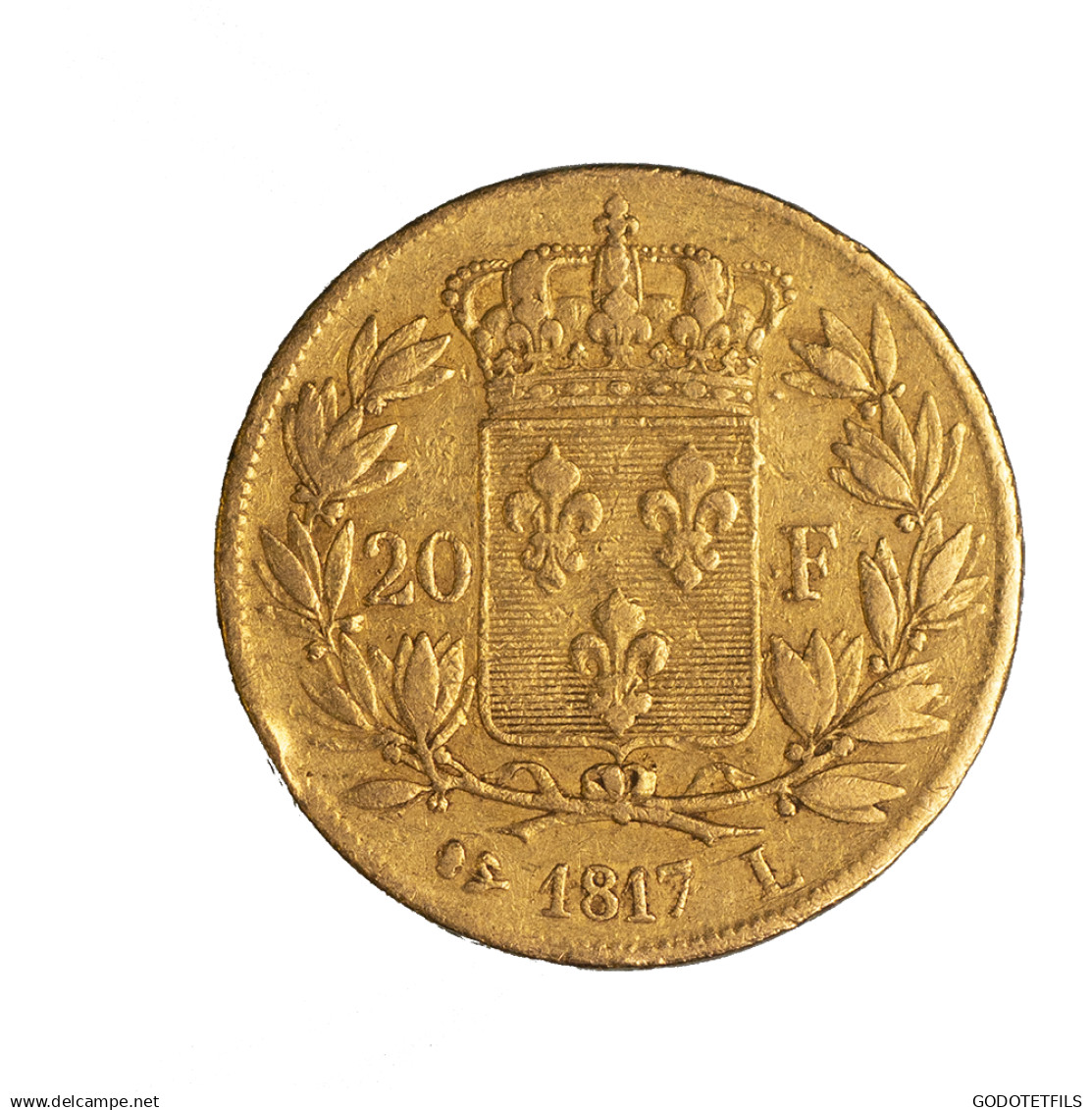 Louis XVIII-20 Francs 1817 Bayonne - 20 Francs (gold)
