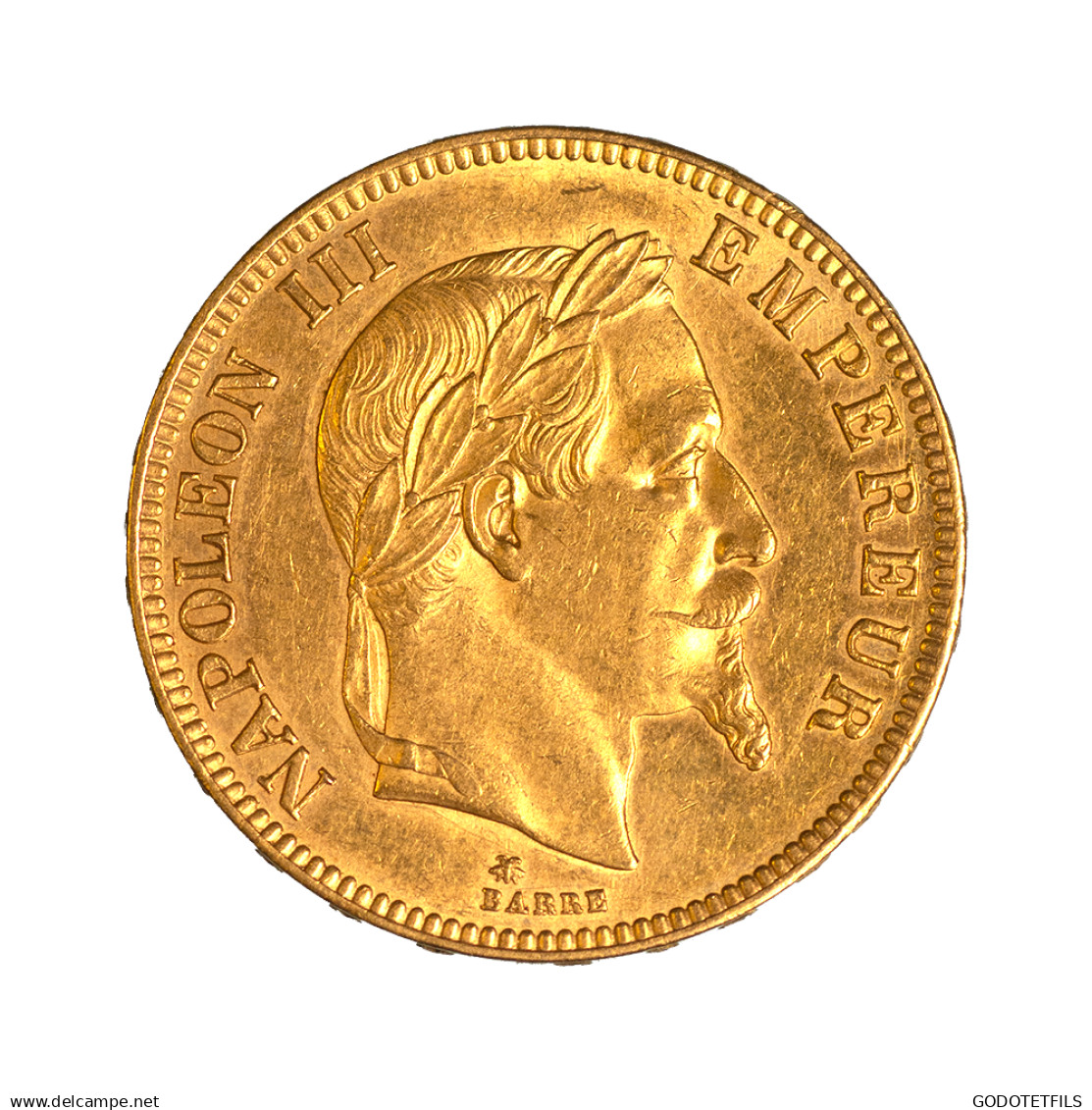 Second Empire - 100 Francs Napoléon III, Tête Laurée 1869 Paris - 100 Francs (oro)