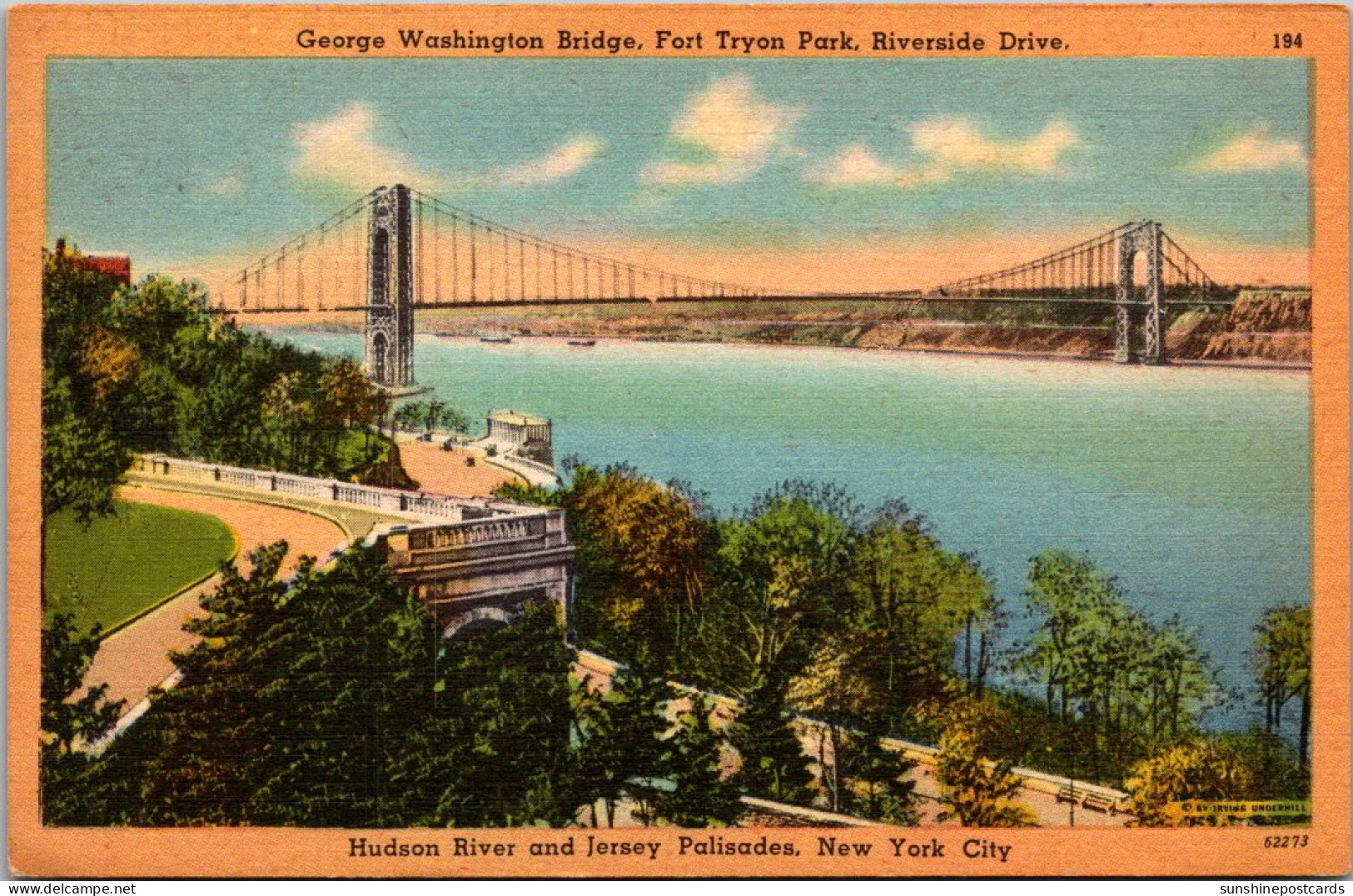 New York City George Washington Bridge And Fort Tryon Park  - Ponts & Tunnels