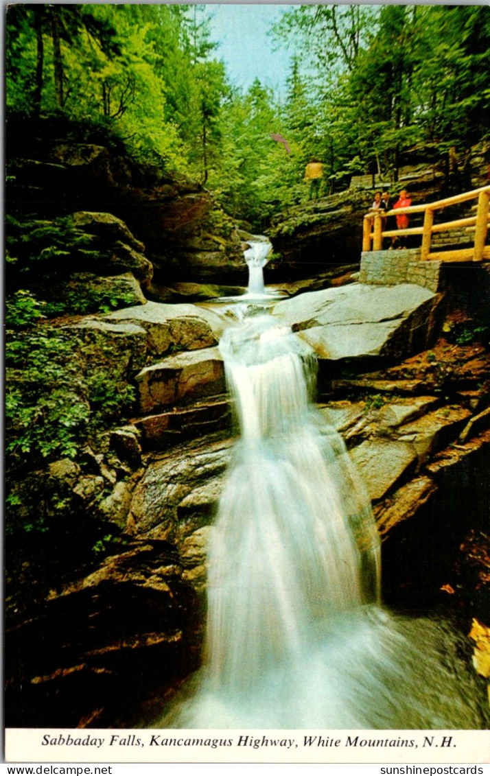 New Hampshire White Mountains Sabbaday Falls On Kancamagus Highway  - White Mountains