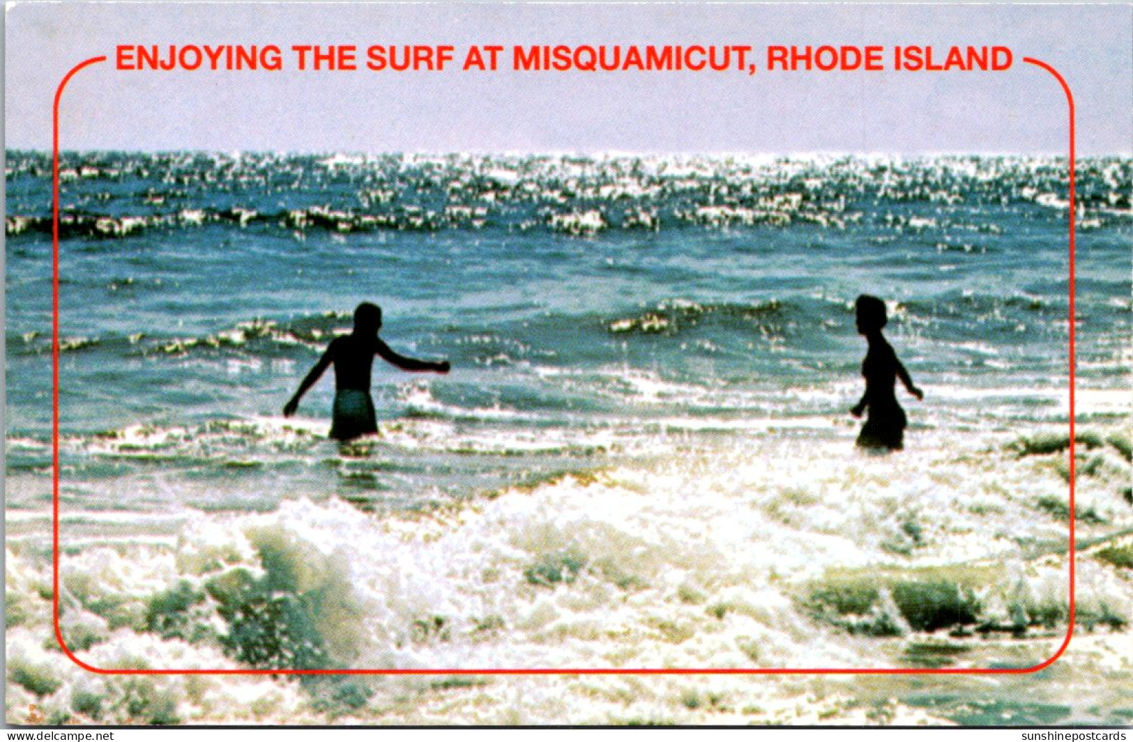 Rhode Island Enjoying The Surf At Misquamicut - Andere & Zonder Classificatie