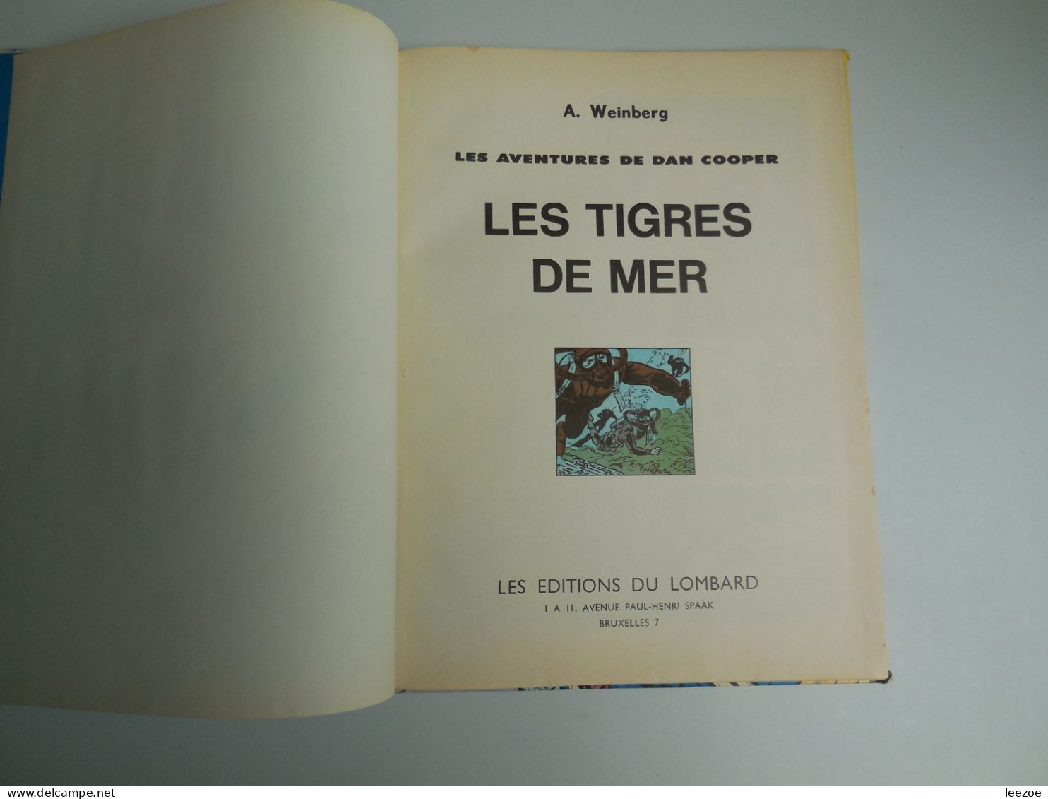 EO BD DAN COOPER LES TIGRES DE MER 1969, De ALBERT WEINBERG, Une Histoire Du Journal Tintin...N5..150 - Dan Cooper