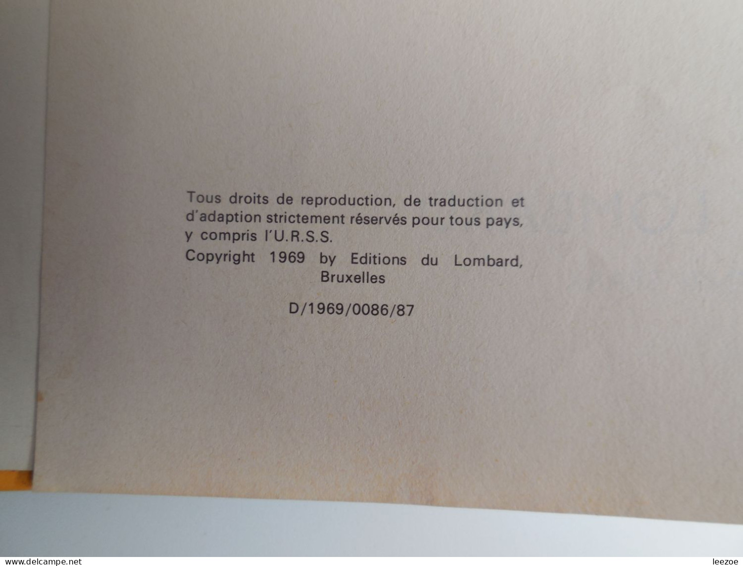EO BD DAN COOPER LES TIGRES DE MER 1969, de ALBERT WEINBERG, une histoire du journal Tintin...N5..150