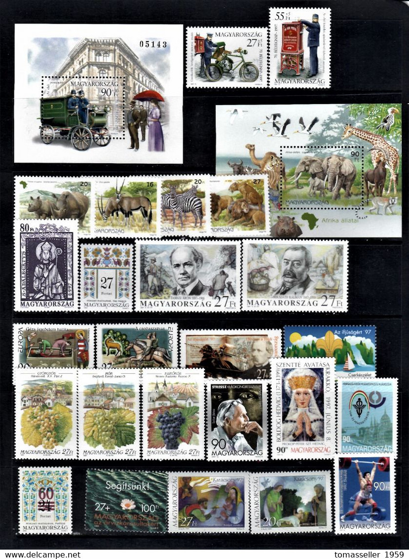 Hungary-1997 Full Years Set - 18 Issues.MNH - Full Years