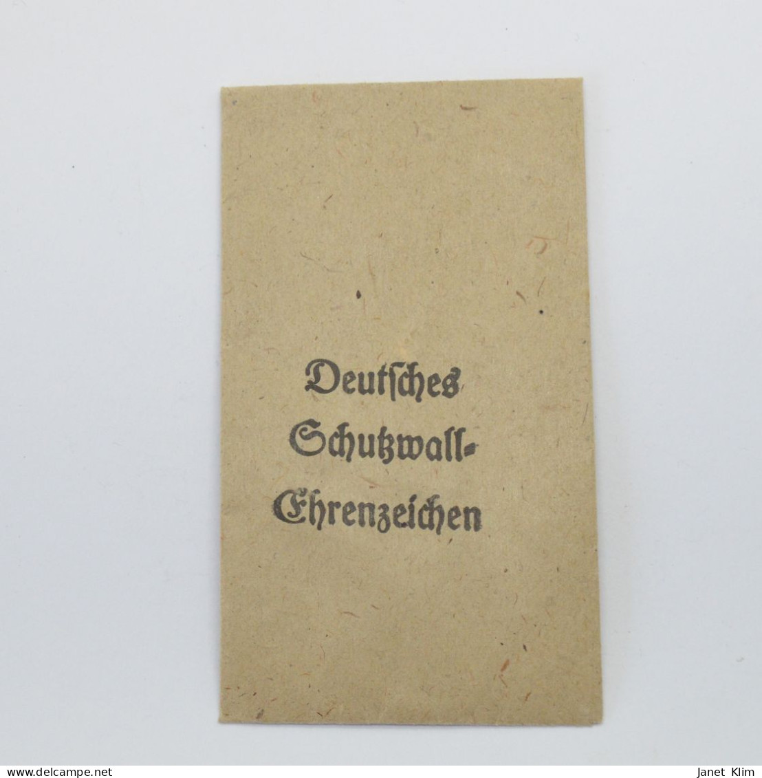 WW1 Award Envelope For German Medals - Alemania
