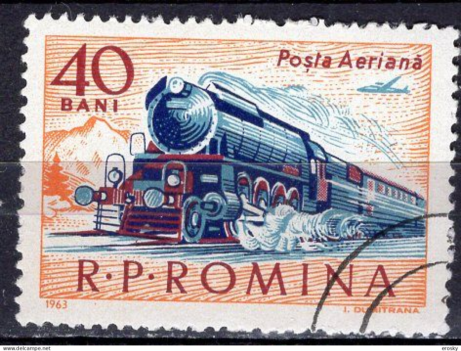 S2720 - ROMANIA ROUMANIE AERIENNE Yv N°184 - Used Stamps