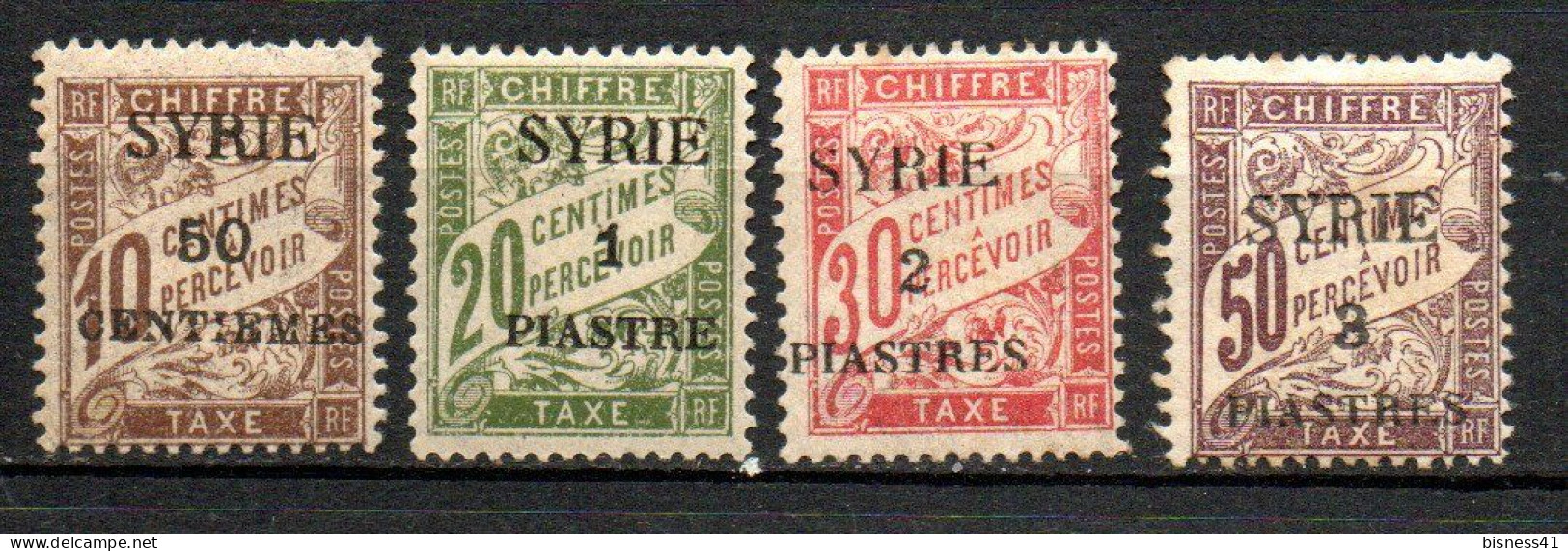 Col33 Colonie Syrie Taxe N° 22 à 25 Neuf X MH Cote : 7,50€ - Timbres-taxe