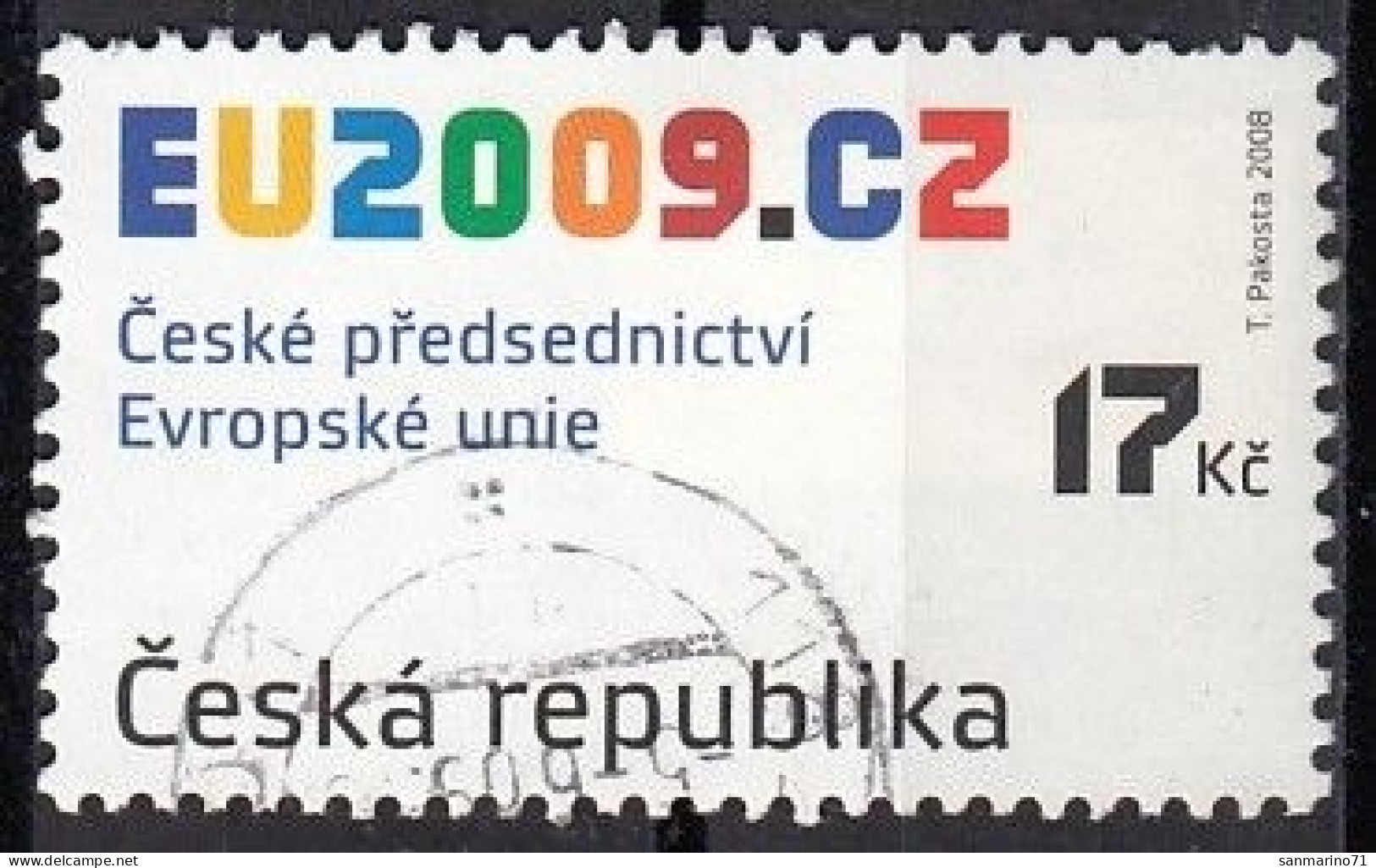 CZECH REPUBLIC 583,used,falc Hinged - Oblitérés