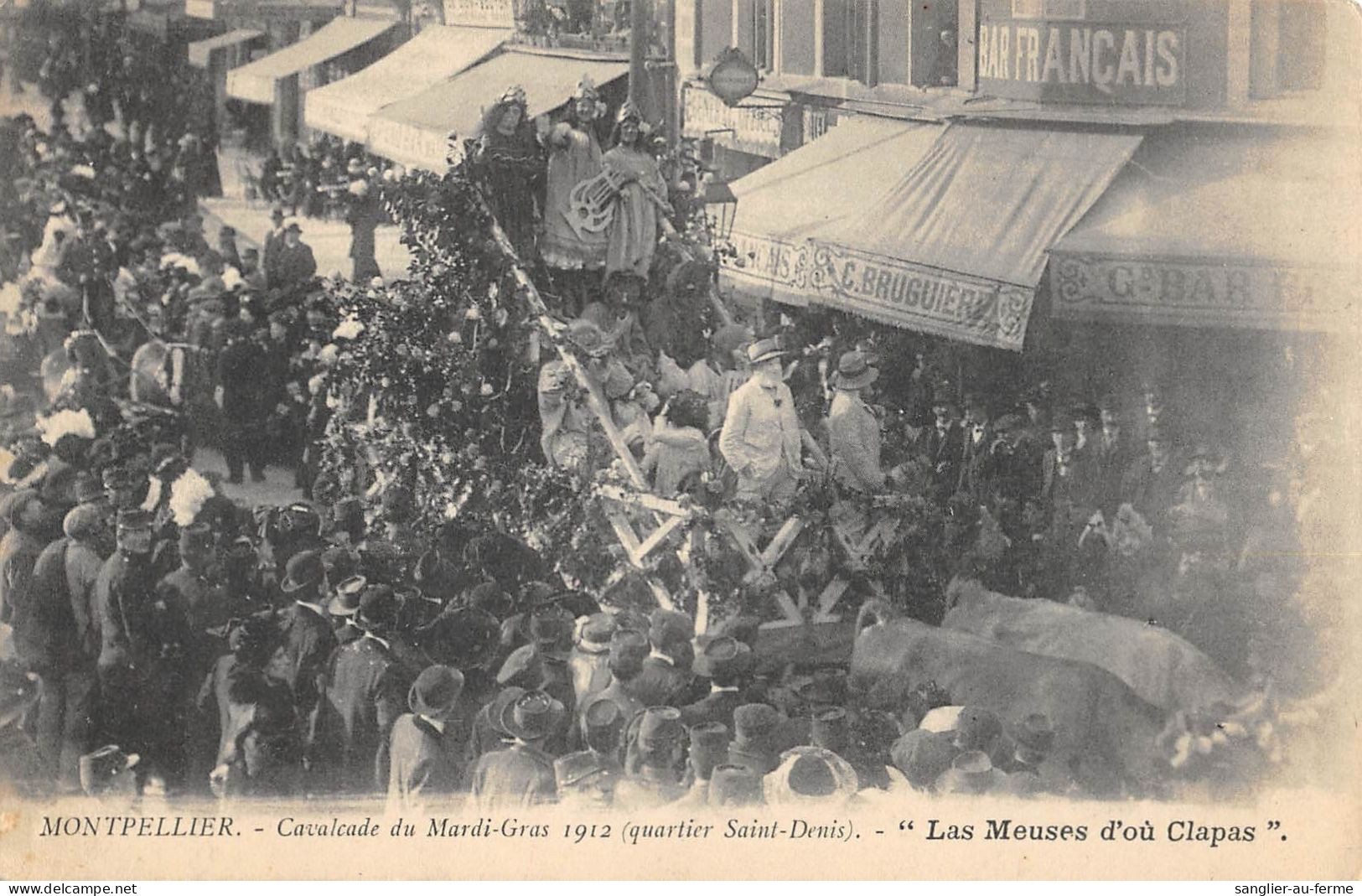 CPA 34 MONTPELLIER CAVALCADE MARDI GRAS LES MEUSES D'OU CLAPAS - Montpellier