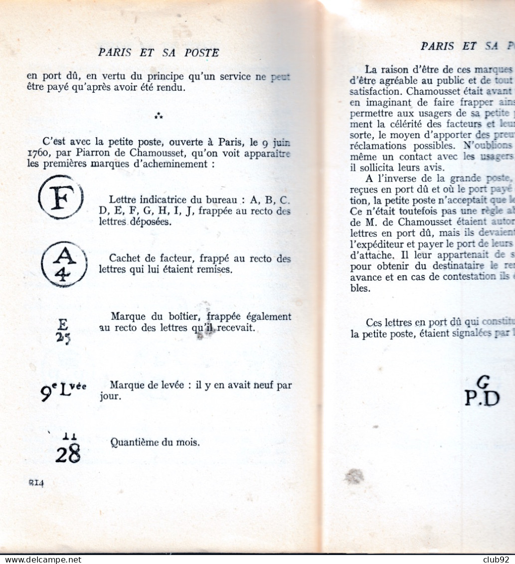 1957 ; ROGER VALUET , PARIS & SA POSTE ( Pour Les Parisiens Amoureux De Leur Capitale ) Couverture CARTONEE ( 311 Pages - Unclassified