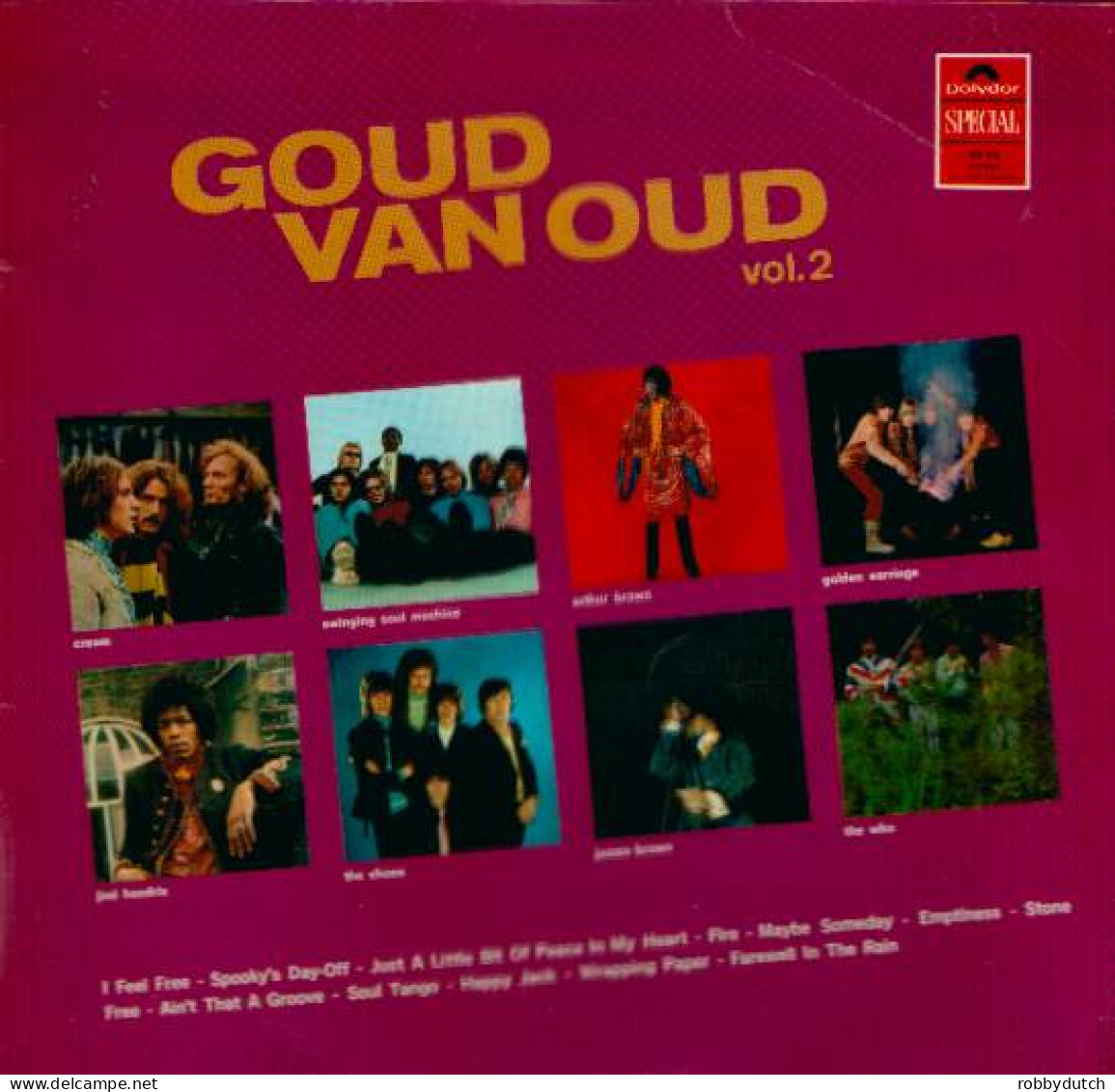 * LP * GOUD VAN OUD Vol. 2 (Holland 1969) - CREAM/ HENDRIX / EARRINGS / WHO / SHOES A.o. - Compilaciones