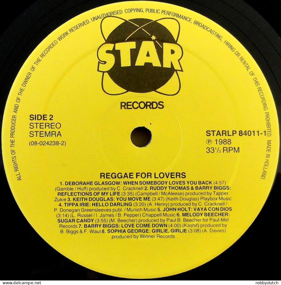 * LP * REGGAE FOR LOVERS - VARIOUS ARTISTS (Holland 1988) - Reggae