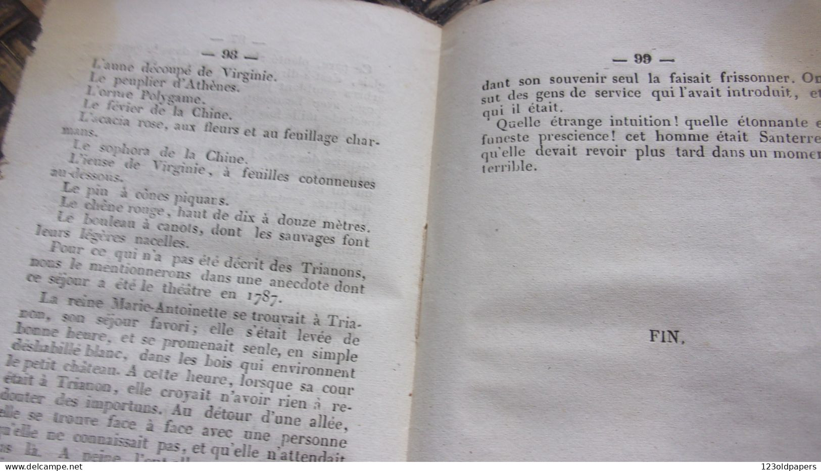 RARE 1839 VERSAILLES INDICATEUR DESCRIPTION PARSALLES ET NUMEROS TABLEAUX PORTRAITS SCULPURES DU MUSEE  PLAN 100 PAGES