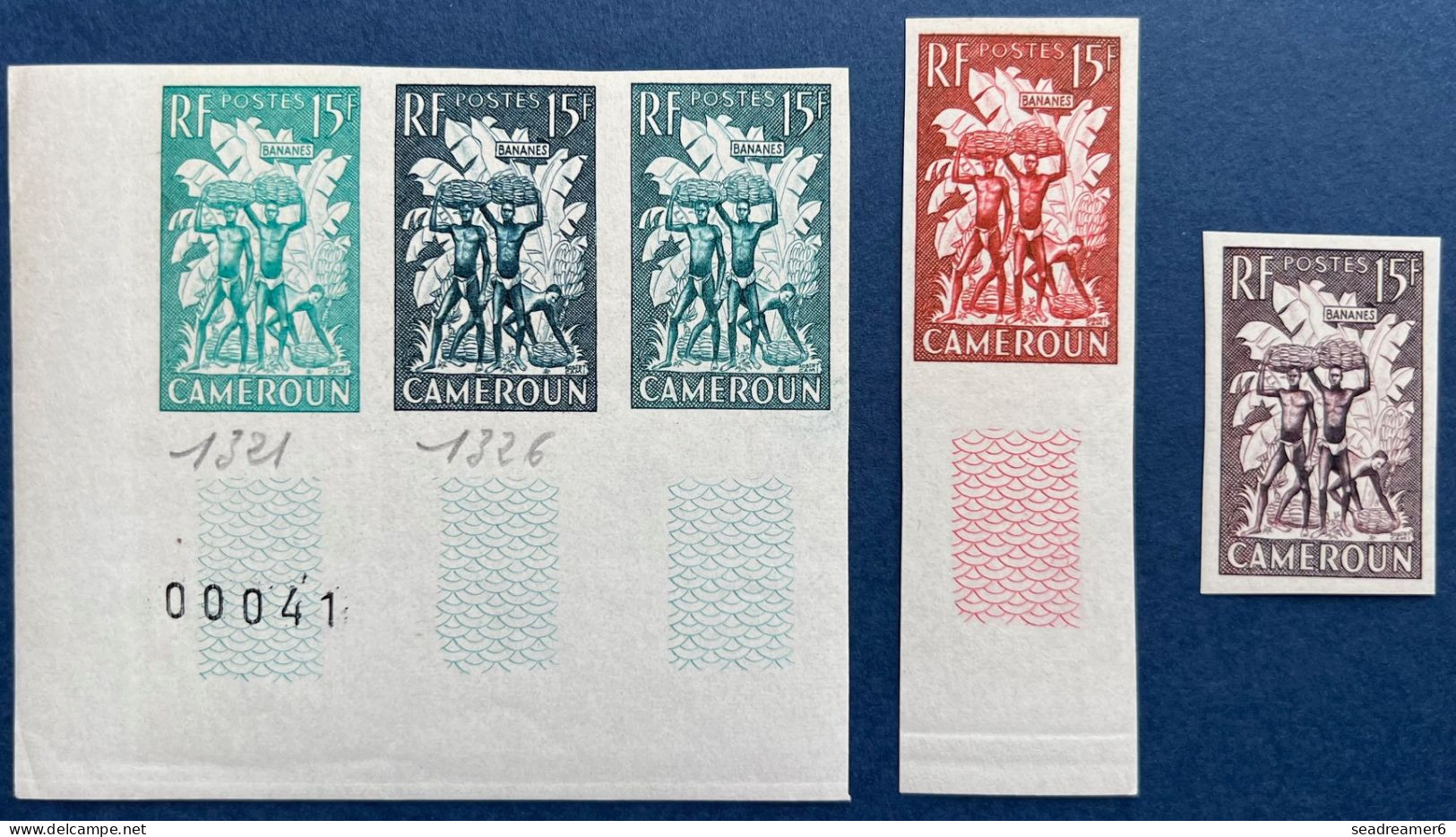 CAMEROUN 5 Essais De Couleurs Du N°298** 15 Fr Récolte Des Bananes TTB - Unused Stamps