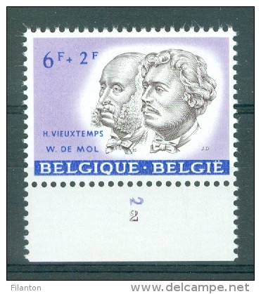 BELGIE - OBP Nr 1181 - Personaliteiten - PLAATNUMMER 2 - MNH** - 1961-1970