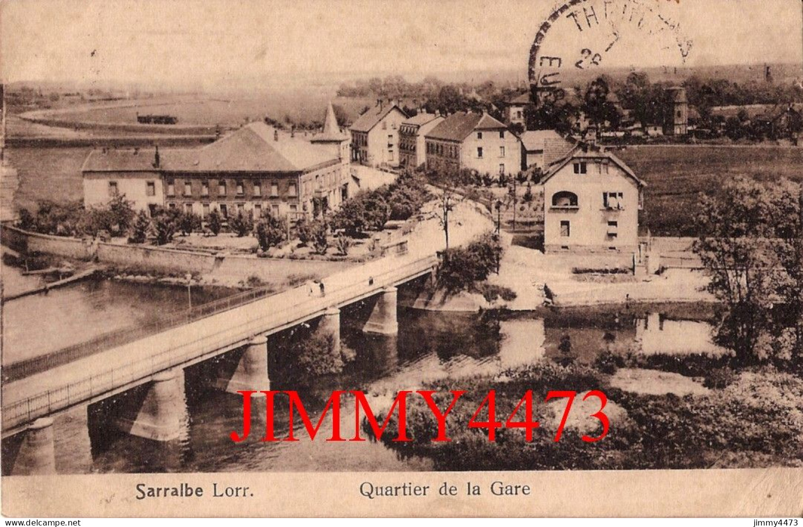 CPA - Sarralbe Lorr - Quartier De La Gare En 1910 - Moselle - Edit. Lib. L. Pigeot - Sarralbe