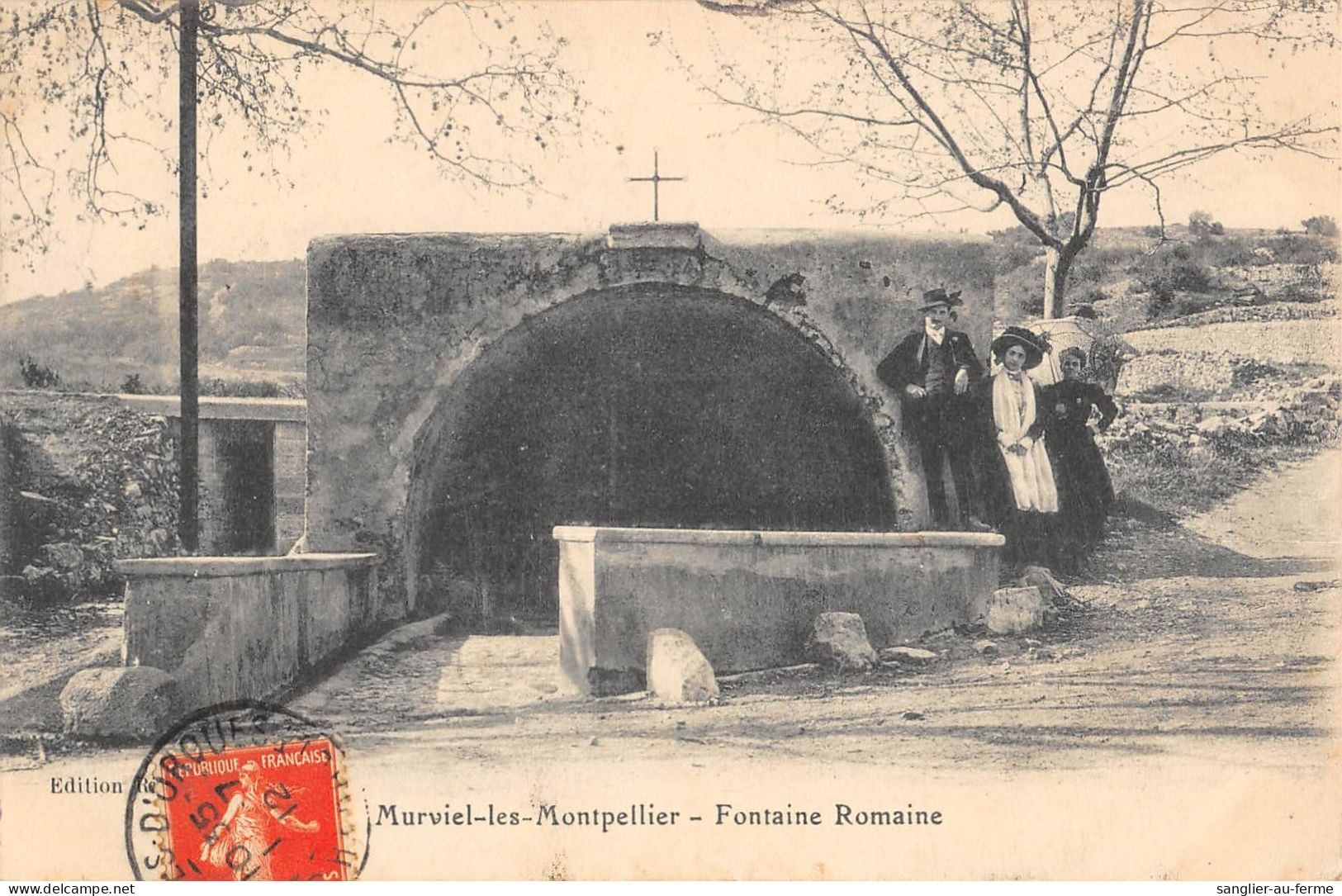CPA 34 MURVIEL LES MONTPELLIER LA FONTAINE ROMAINE / Cliché Rare - Other & Unclassified