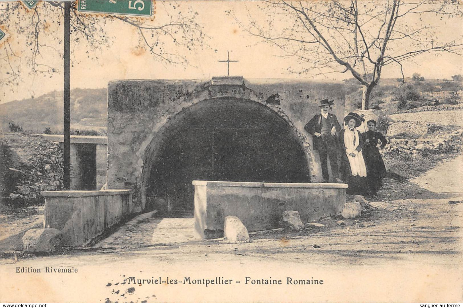 CPA 34 MURVIEL LES MONTPELLIER LA FONTAINE ROMAINE / Cliché Rare - Sonstige & Ohne Zuordnung