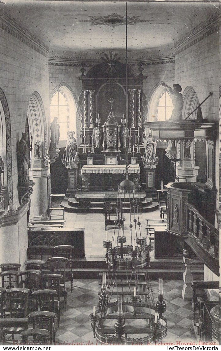 BELGIQUE - Belioz - Intérieur De L'église - Edit F Teheux - Carte Postale Ancienne - Autres & Non Classés