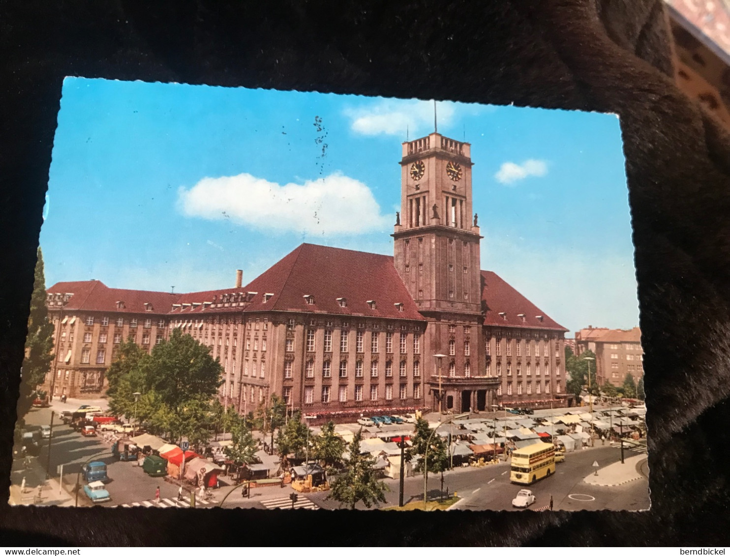 Ansichtskarte Deutschland Berlin Schöneberger Rathaus 1966 Gelaufen Mit Briefmarke - Schöneberg