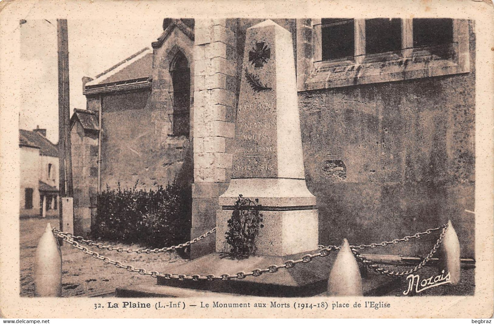 LA PLAINE     MONUMENT AUX MORTS - La-Plaine-sur-Mer