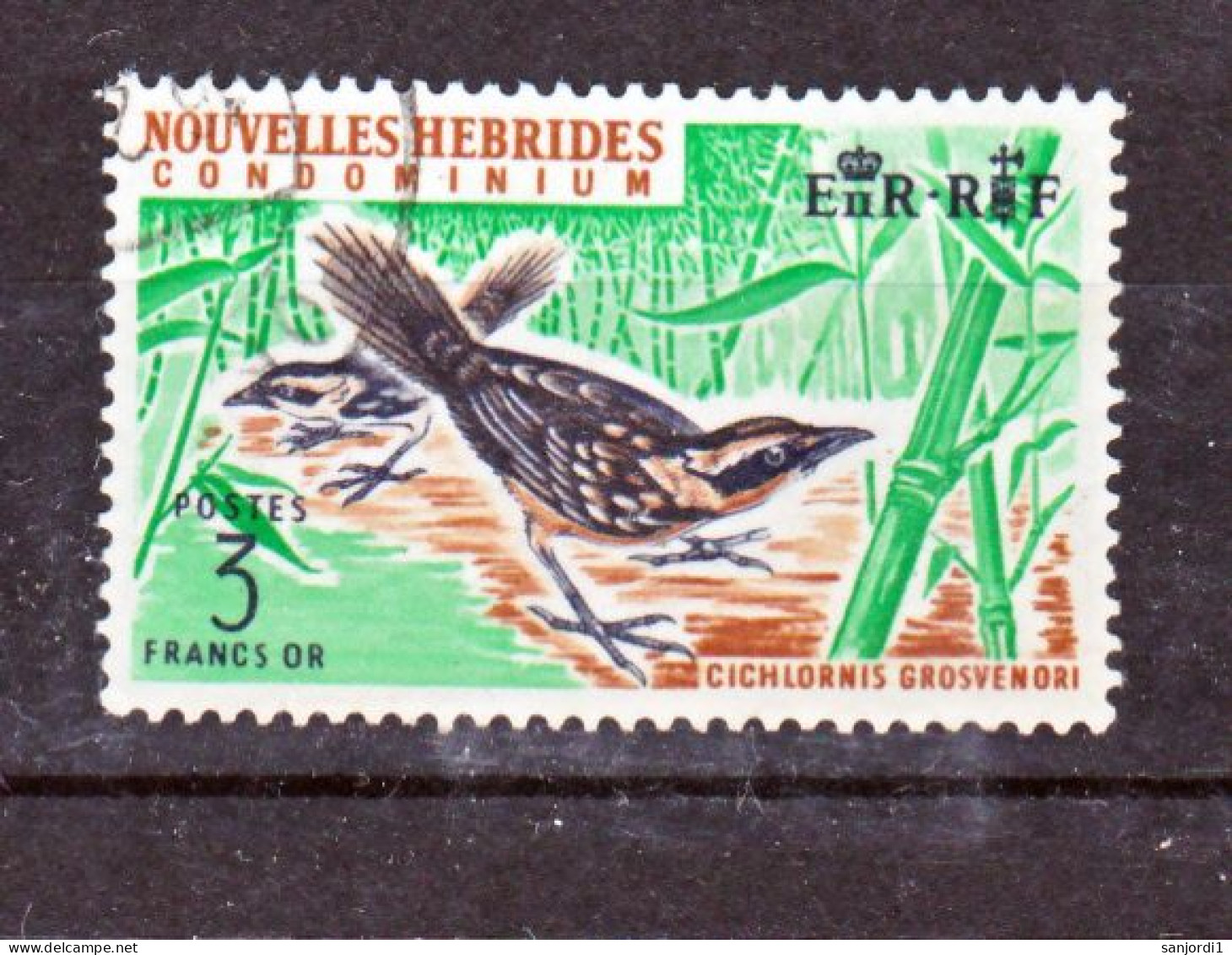 Nouvelles Hébrides 275 Oiseau Cichlornis Grosveroni Oblitéré Used Cote 13 - Used Stamps