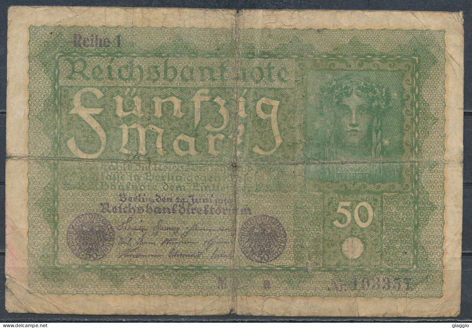 °°° GERMANY 50 MARK 1919 °°° - 50 Mark