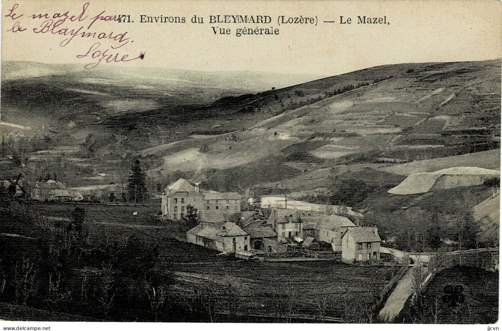 "/"48 - Lozère - Le Bleymard - Environs Du Bleymard - Le Mazel Et Les Mines De Plomb Argentifère - Vue Générale - Le Bleymard