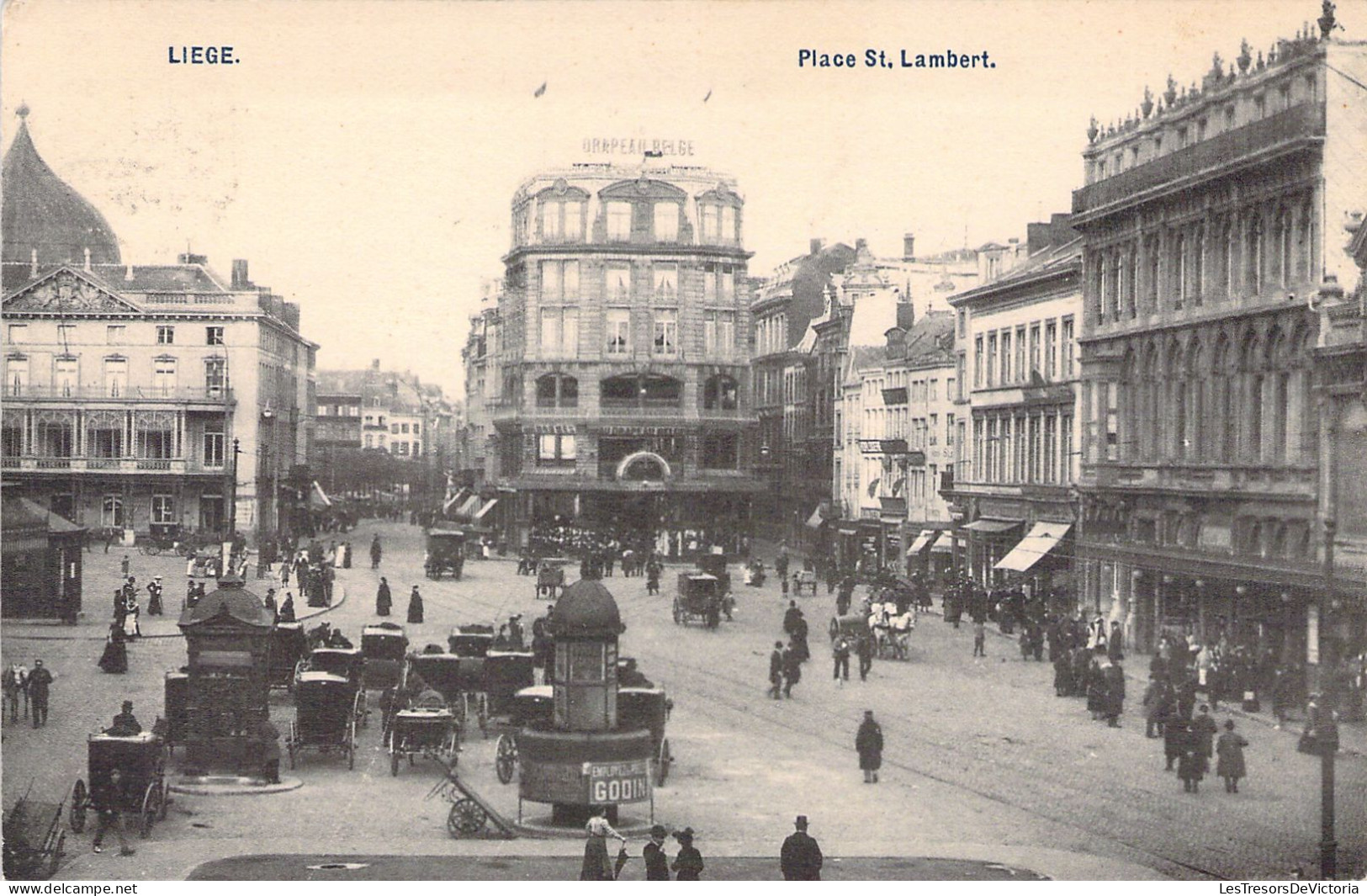 BELGIQUE - Liège - Place St Lambert - Carte Postale Ancienne - Andere & Zonder Classificatie