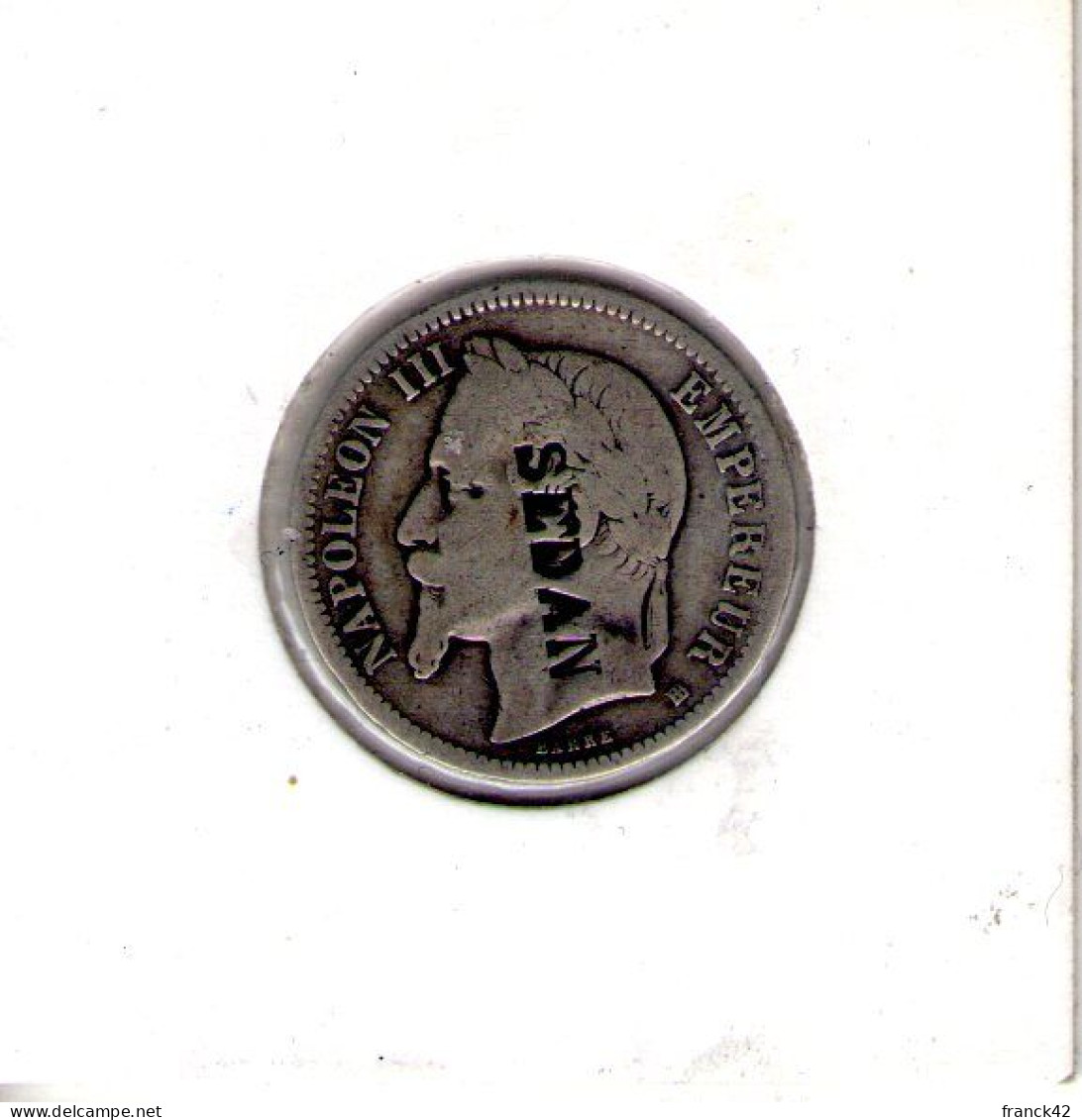 France. 1 Franc Napoléon III Surchargé SEDAN - 1 Franc